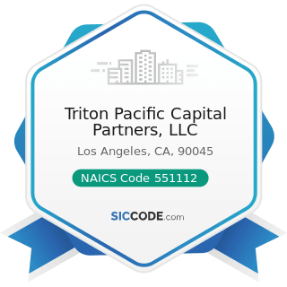 Triton Pacific Capital Partners, LLC - NAICS Code 551112 - Offices of Other Holding Companies