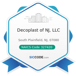 Decoplast of NJ, LLC - NAICS Code 327420 - Gypsum Product Manufacturing