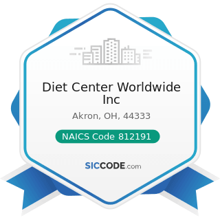 Diet Center Worldwide Inc - NAICS Code 812191 - Diet and Weight Reducing Centers