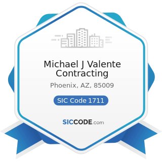 Michael J Valente Contracting - SIC Code 1711 - Plumbing, Heating and Air-Conditioning