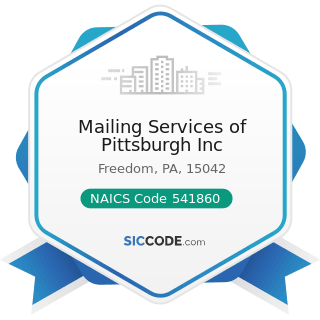 Mailing Services of Pittsburgh Inc - NAICS Code 541860 - Direct Mail Advertising