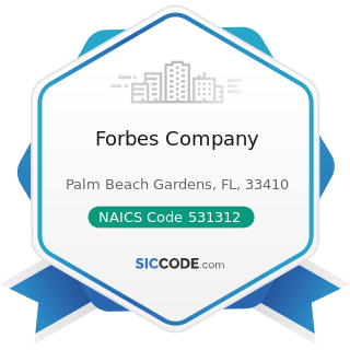 Forbes Company - NAICS Code 531312 - Nonresidential Property Managers