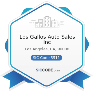 Los Gallos Auto Sales Inc - SIC Code 5511 - Motor Vehicle Dealers (New and Used)