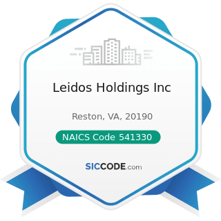 Leidos Holdings Inc - NAICS Code 541330 - Engineering Services
