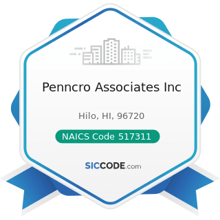 Penncro Associates Inc - NAICS Code 517311 - Wired Telecommunications Carriers