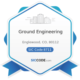 Ground Engineering - SIC Code 8711 - Engineering Services