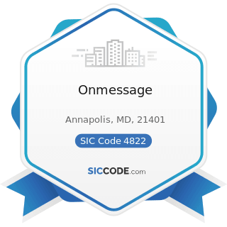 Onmessage - SIC Code 4822 - Telegraph and other Message Communications