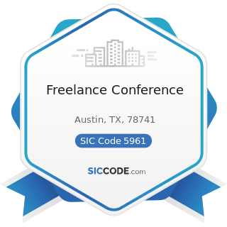 Freelance Conference - SIC Code 5961 - Catalog and Mail-Order Houses