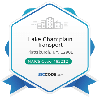 Lake Champlain Transport - NAICS Code 483212 - Inland Water Passenger Transportation