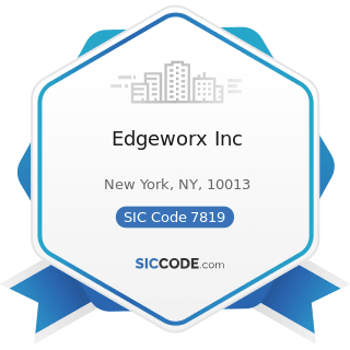 Edgeworx Inc - SIC Code 7819 - Services Allied to Motion Picture Production