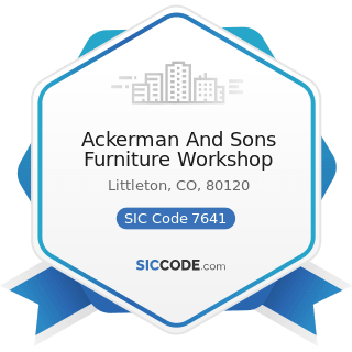 Ackerman And Sons Furniture Workshop - SIC Code 7641 - Reupholstery and Furniture Repair