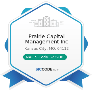 Prairie Capital Management Inc - NAICS Code 523930 - Investment Advice