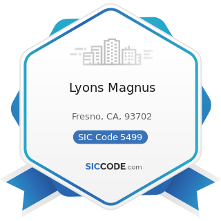 Lyons Magnus - SIC Code 5499 - Miscellaneous Food Stores