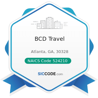 BCD Travel - NAICS Code 524210 - Insurance Agencies and Brokerages