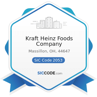 Kraft Heinz Foods Company - SIC Code 2053 - Frozen Bakery Products, except Bread