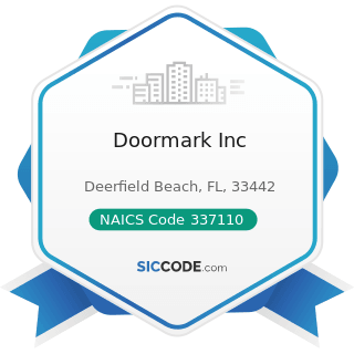 Doormark Inc - NAICS Code 337110 - Wood Kitchen Cabinet and Countertop Manufacturing
