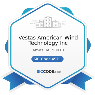Vestas American Wind Technology Inc - SIC Code 4911 - Electric Services