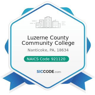 Luzerne County Community College - NAICS Code 921120 - Legislative Bodies