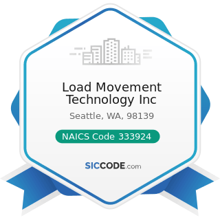 Load Movement Technology Inc - NAICS Code 333924 - Industrial Truck, Tractor, Trailer, and...