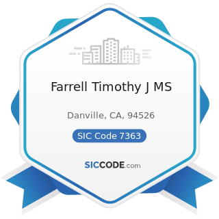 Farrell Timothy J MS - SIC Code 7363 - Help Supply Services