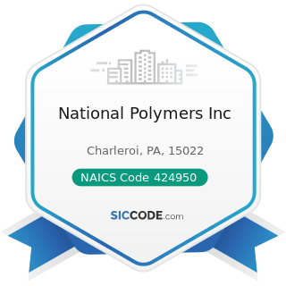 National Polymers Inc - NAICS Code 424950 - Paint, Varnish, and Supplies Merchant Wholesalers