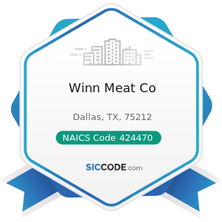 Winn Meat Co - NAICS Code 424470 - Meat and Meat Product Merchant Wholesalers