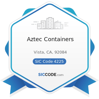 Aztec Containers - SIC Code 4225 - General Warehousing and Storage