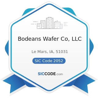 Bodeans Wafer Co, LLC - SIC Code 2052 - Cookies and Crackers