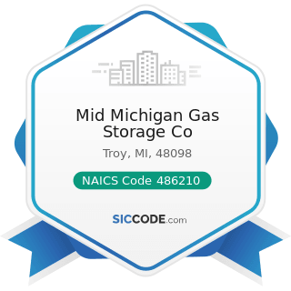 Mid Michigan Gas Storage Co - NAICS Code 486210 - Pipeline Transportation of Natural Gas