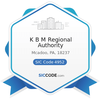 K B M Regional Authority - SIC Code 4952 - Sewerage Systems