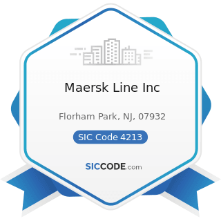 Maersk Line Inc - SIC Code 4213 - Trucking, except Local
