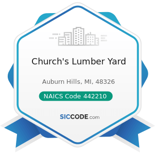 Church's Lumber Yard - NAICS Code 442210 - Floor Covering Stores
