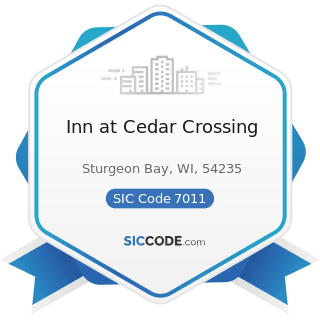 Inn at Cedar Crossing - SIC Code 7011 - Hotels and Motels