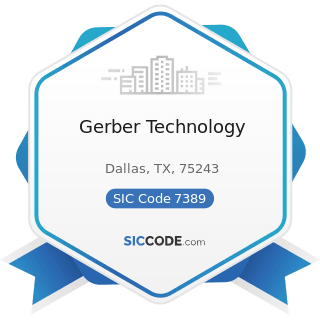 Gerber Technology - SIC Code 7389 - Business Services, Not Elsewhere Classified