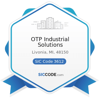 OTP Industrial Solutions - SIC Code 3612 - Power, Distribution, and Specialty Transformers