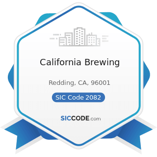 California Brewing - SIC Code 2082 - Malt Beverages