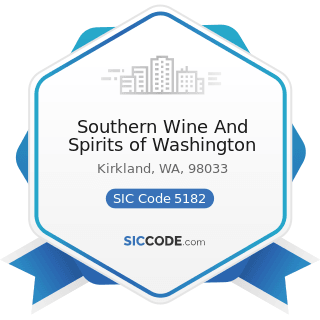Southern Wine And Spirits of Washington - SIC Code 5182 - Wine and Distilled Alcoholic Beverages