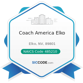 Coach America Elko - NAICS Code 485210 - Interurban and Rural Bus Transportation