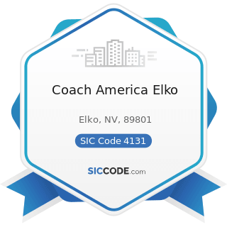 Coach America Elko - SIC Code 4131 - Intercity and Rural Bus Transportation