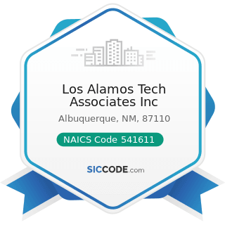 Los Alamos Tech Associates Inc - NAICS Code 541611 - Administrative Management and General...