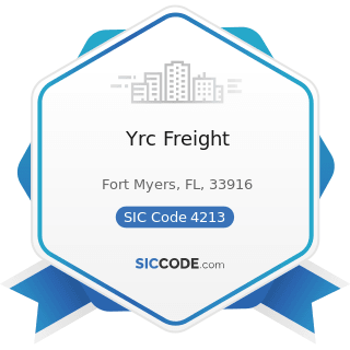 Yrc Freight - SIC Code 4213 - Trucking, except Local