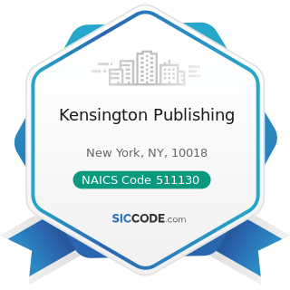 Kensington Publishing - NAICS Code 511130 - Book Publishers