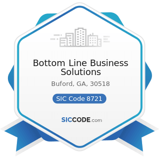 Bottom Line Business Solutions - SIC Code 8721 - Accounting, Auditing, and Bookkeeping Services