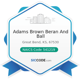 Adams Brown Beran And Ball - NAICS Code 541219 - Other Accounting Services