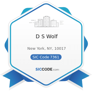 D S Wolf - SIC Code 7361 - Employment Agencies