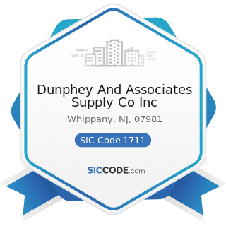 Dunphey And Associates Supply Co Inc - SIC Code 1711 - Plumbing, Heating and Air-Conditioning