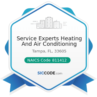 Service Experts Heating And Air Conditioning - NAICS Code 811412 - Appliance Repair and...