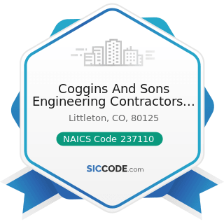 Coggins And Sons Engineering Contractors Inc - NAICS Code 237110 - Water and Sewer Line and...