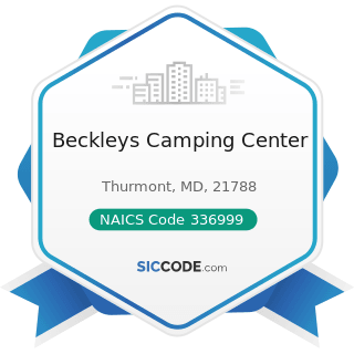 Beckleys Camping Center - NAICS Code 336999 - All Other Transportation Equipment Manufacturing