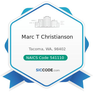 Marc T Christianson - NAICS Code 541110 - Offices of Lawyers
